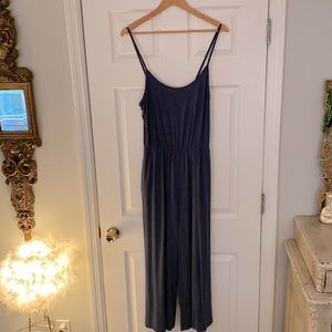 Modal blend dusty navy jumpsuit, size Large